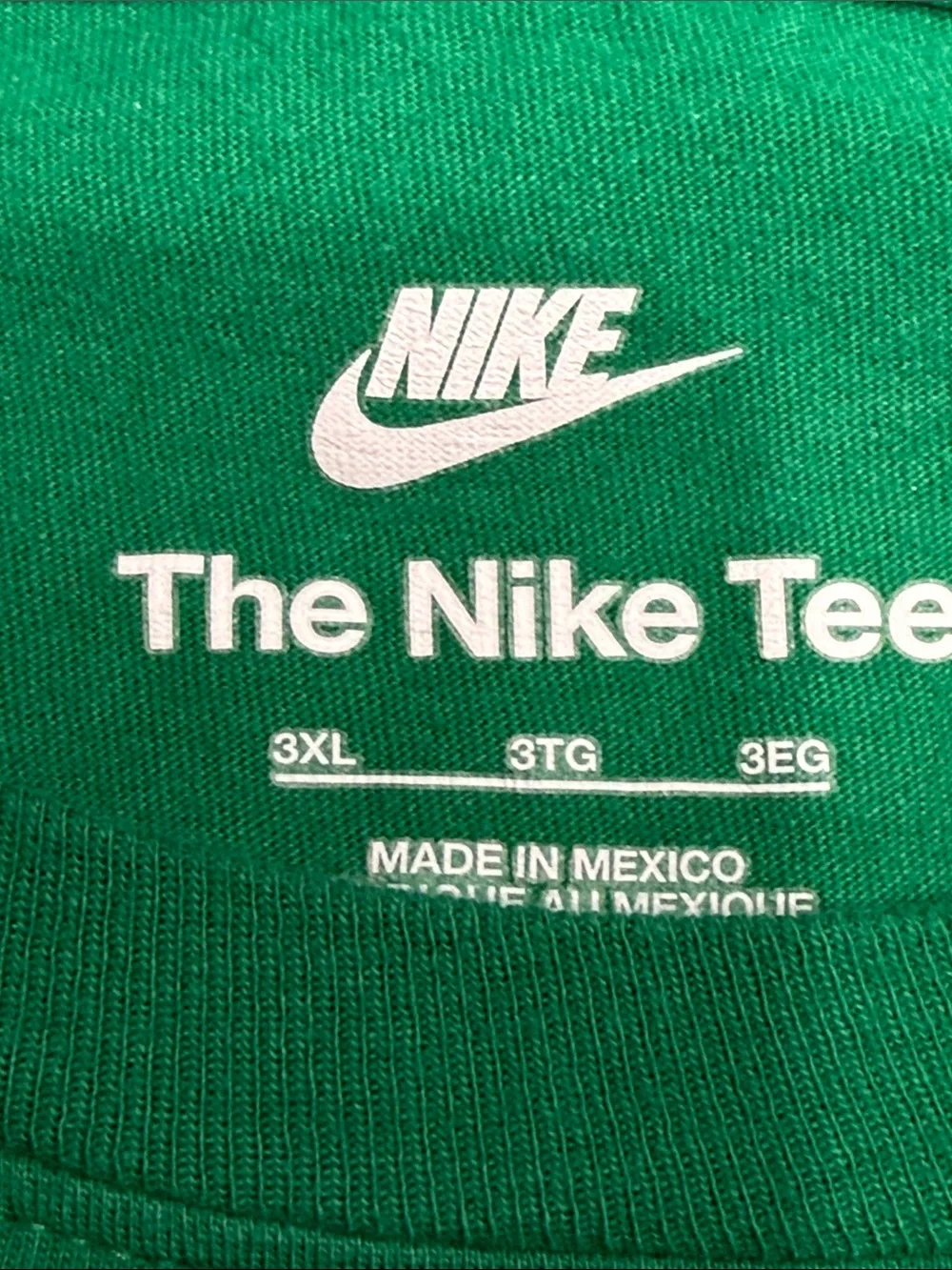 Nike Green Long Sleeve Shirt with White Swoosh